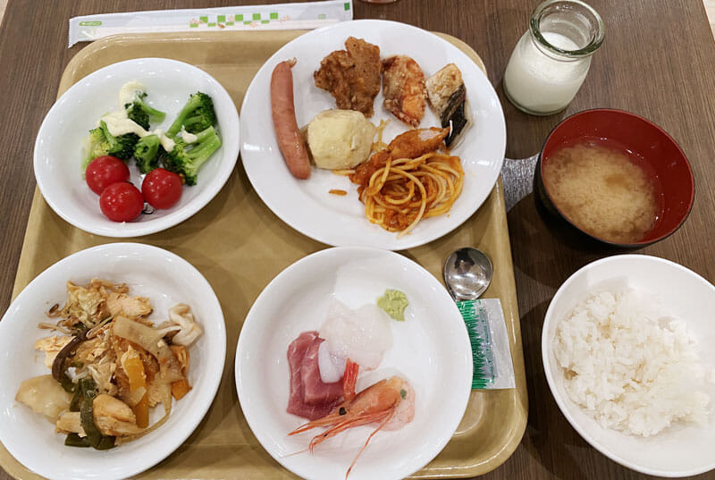 プレミアホテルキャビン札幌、２日目の朝食