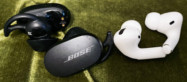 Bose「QuietComfort Earbuds」とApple「AirPodsPro」のイヤーピース