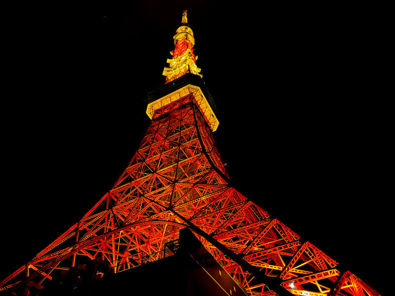 東京タワー 夜景 外観