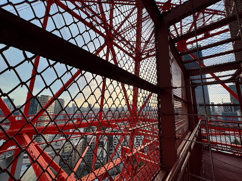 東京タワー 外階段からの眺め