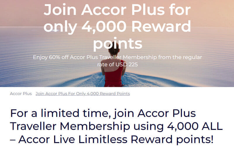 ACCOR Plusに4000ポイントで入会キャンペーン 2022年