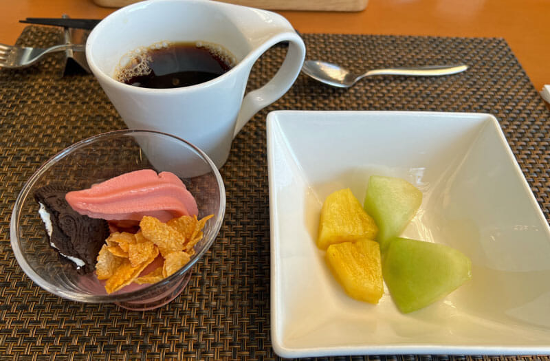 ヒルトン福岡シーホーク　朝食　デザート