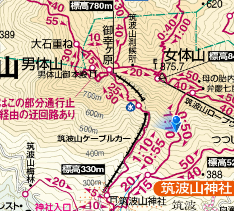 筑波山　マップ