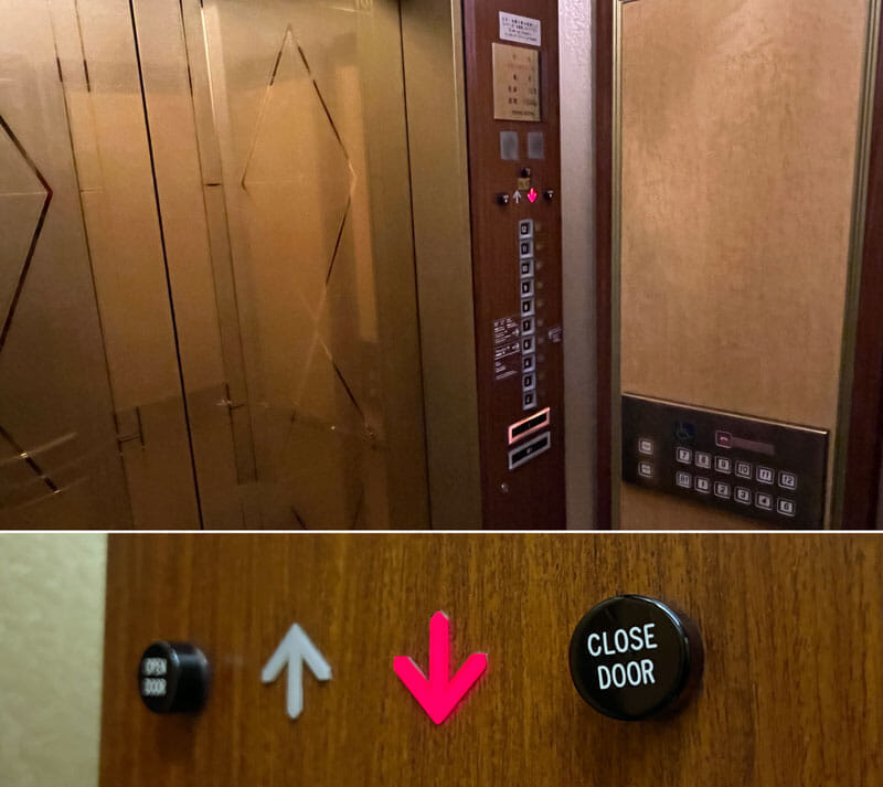 リーガロイヤルホテル大阪　エレベーター