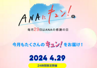 ANAの1日限定セール「ANAにキュン」(2024年4月29日)、特に目玉なし