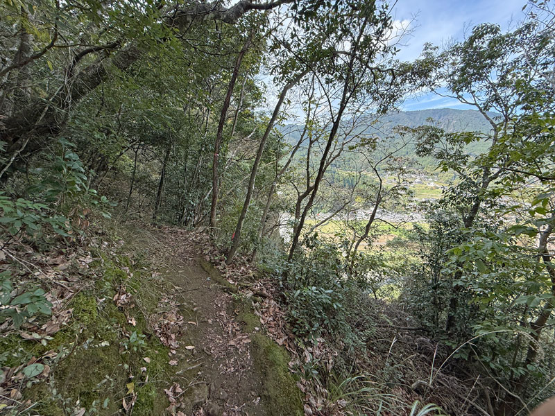競秀峰 探勝道散策コース 山道 景色