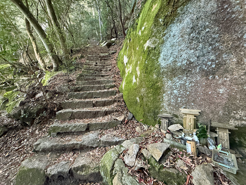 弥山 大元ルート 階段2