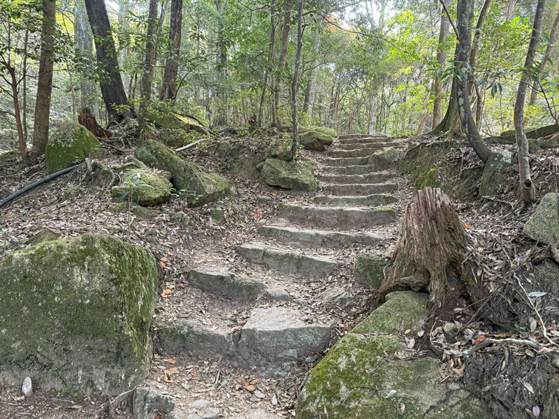 弥山 大元ルート 階段1