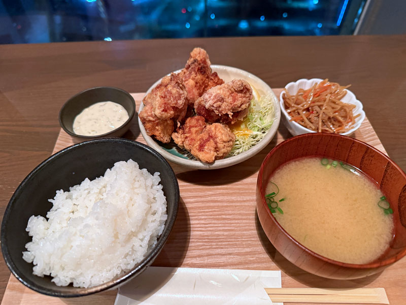カフェバーてんくう からあげ定食 2026年2月