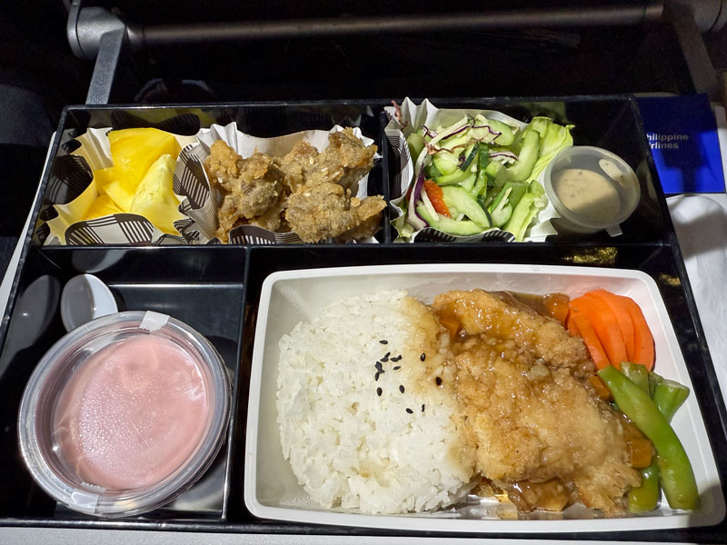 フィリピン航空 機内食 マニラ→成田