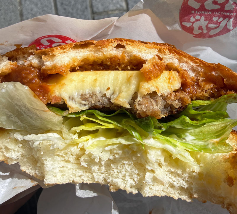 からつハンバーガーとコーヒーの店 中町店 チーズバーガー