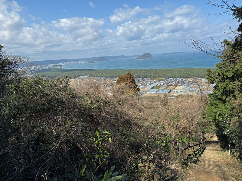 佐賀 鏡山 虹の階段 虹の松原の眺望