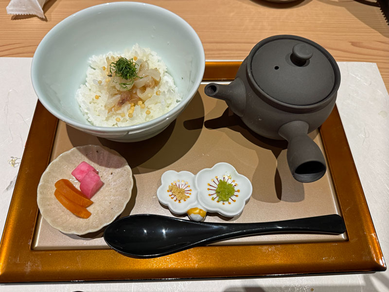 ラビスタ熱海テラス 海蔵 夕食 鰺孫茶漬け、山葵