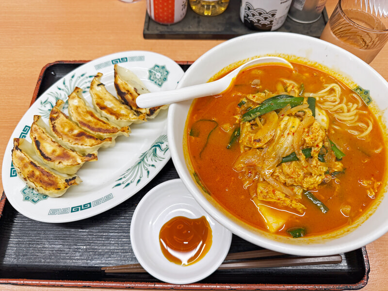 日高屋 チゲ味噌ラーメン