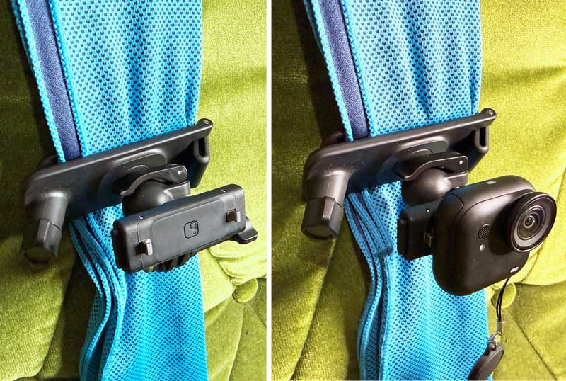 Insta360公式のバックパックマウント 