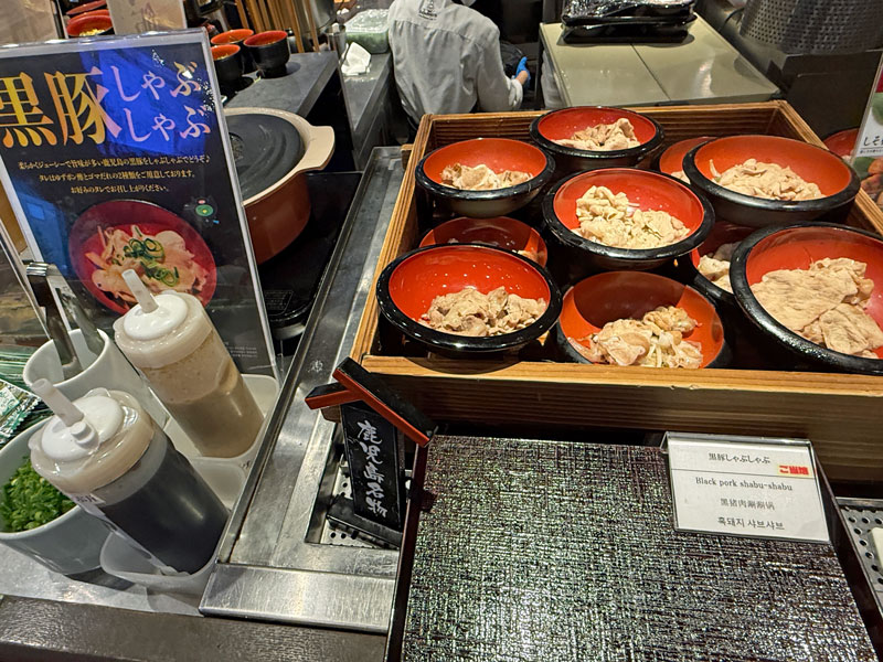 ドーミーイン鹿児島 朝食 黒豚しゃぶしゃぶ
