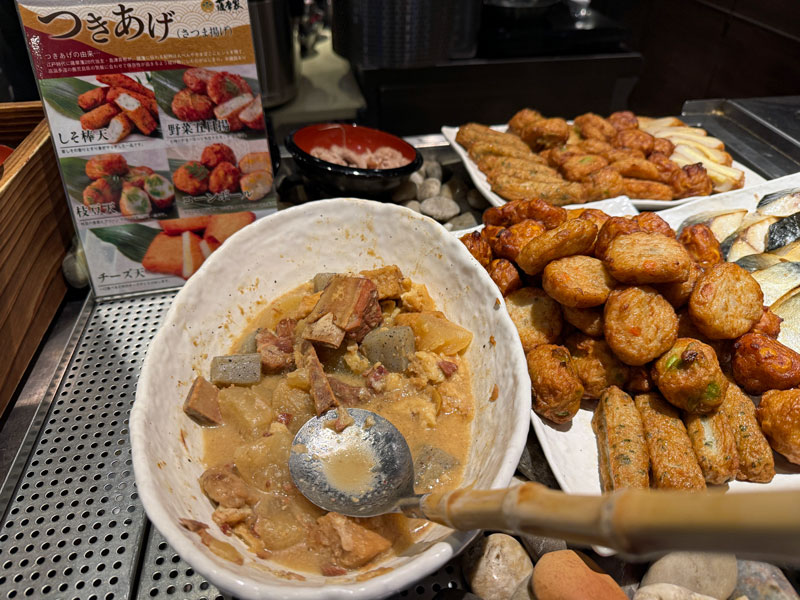 ドーミーイン鹿児島 朝食 さつま揚げ