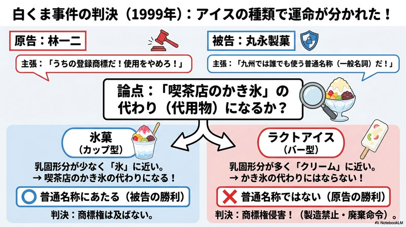 商標 しろくま事件 判決内容