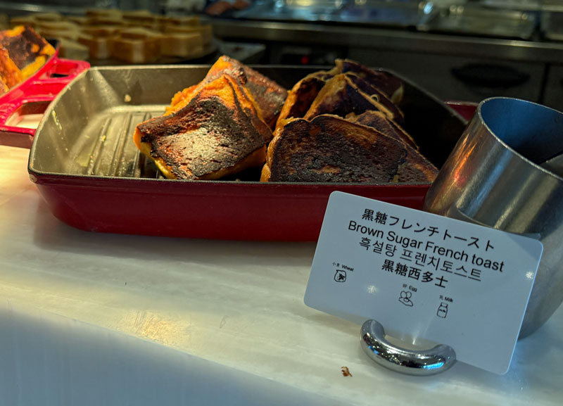 ヒルトン沖縄北谷リゾート 朝食 黒糖フレンチトースト