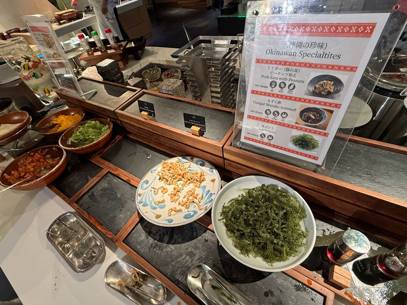 シェラトン沖縄サンマリーナリゾート 朝食 海ぶどう