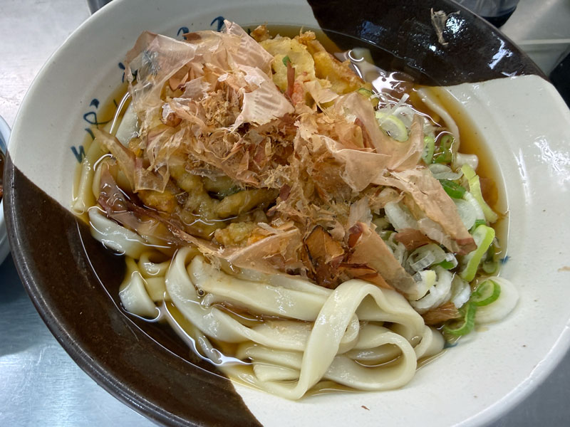 名古屋駅 住よし 3,4番線ホーム かき揚げきしめん